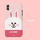 iPhone SE (第3世代) ケース カバー LINE FRIENDS [iPhone SE3/SE2/XS/X/8/7/8 Plus/7 Plus]