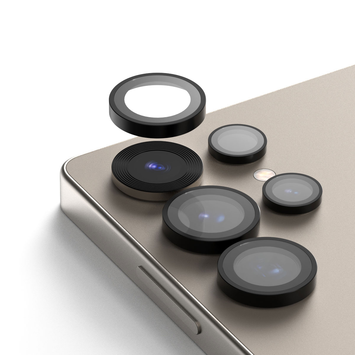 Galaxy S26 / S26+ / S26 Ultra カメラレンズ 強化ガラスフィルム CORE MR メタルリング for  S25 / S25 Ultra / S24 / S24 Ultra / S23 / S23 Ultra 
