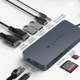 HyperDrive Next Dual 4K HDMI 10 Port USB-C ハブ For M1, M2, and M3 MacBooks 