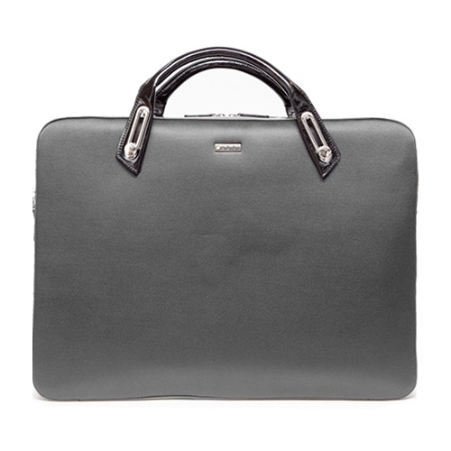 abbi PCバッグ ミッシェル・サテンブリーフケース L Gray