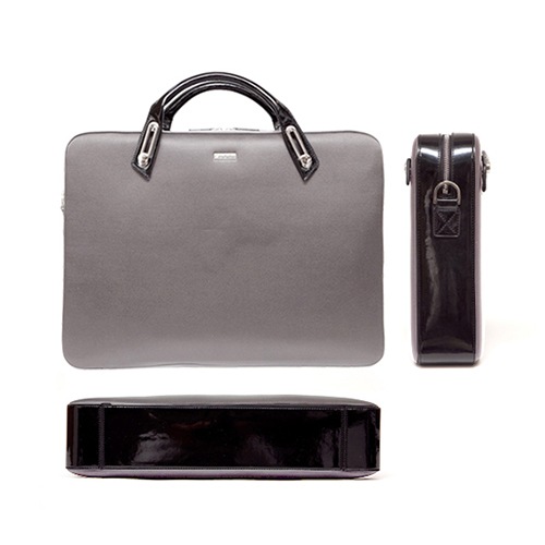 abbi PCバッグ ミッシェル・サテンブリーフケース L Gray