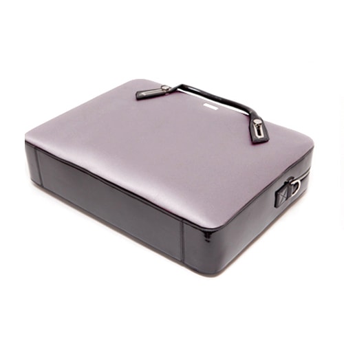 abbi PCバッグ ミッシェル・サテンブリーフケース L Gray