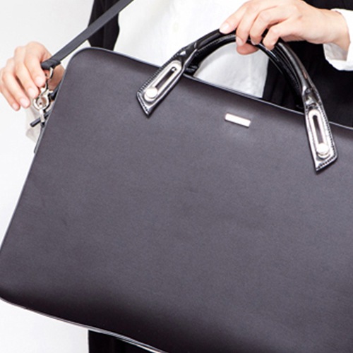 abbi PCバッグ ミッシェル・サテンブリーフケース L Gray