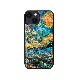 ikins 天然貝ケース [ iPhone 14 / 14 Pro ] 名画シリーズ ゴッホ パール