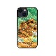 ikins 天然貝ケース [ iPhone 14 / 14 Pro ] 名画シリーズ ゴッホ パール