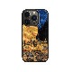 ikins 天然貝ケース [ iPhone 14 / 14 Pro ] 名画シリーズ ゴッホ パール