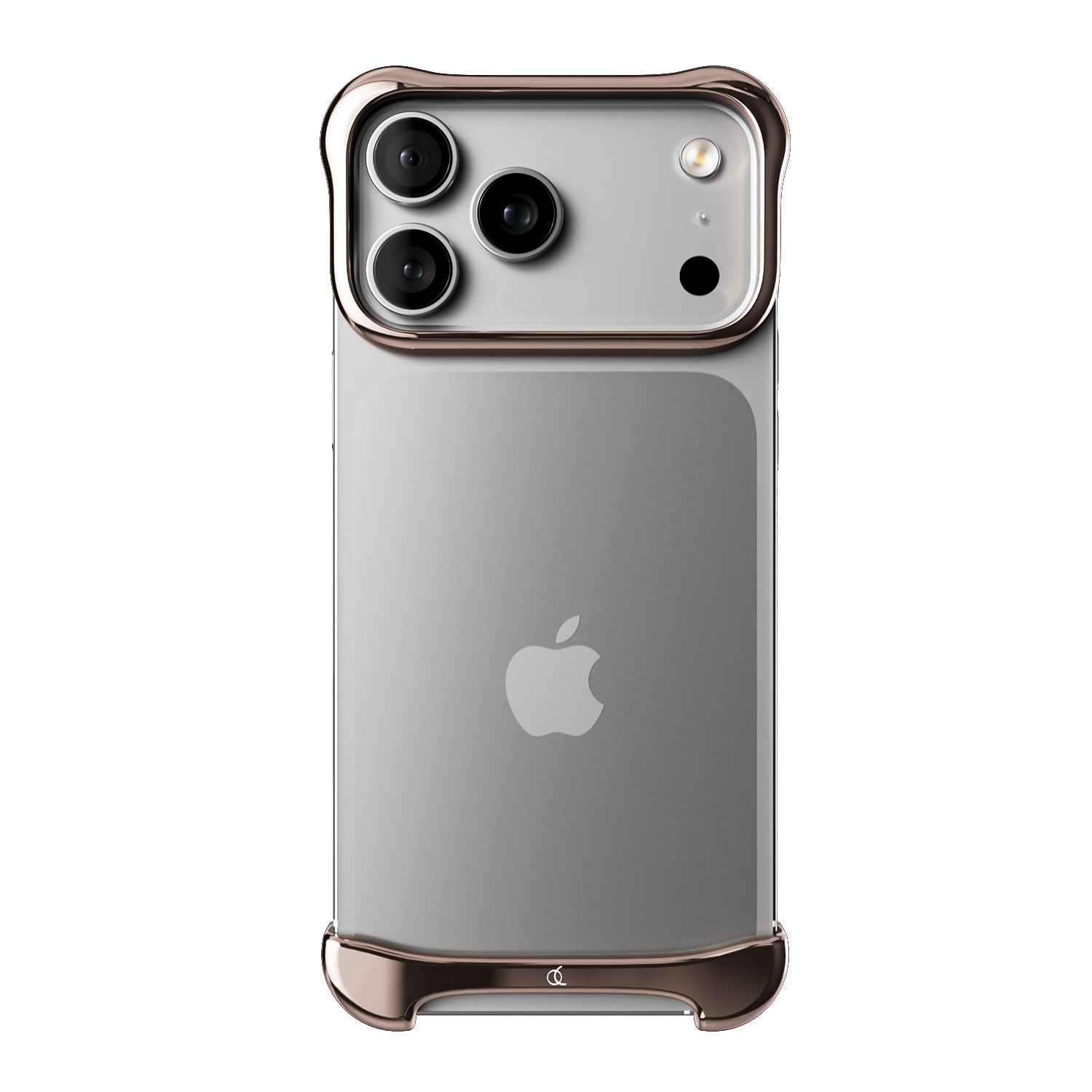 [ iPhone 17 Pro / 17 Pro Max 用] アルミ・ ローズブロンズ バンパー ケース | アークパルス