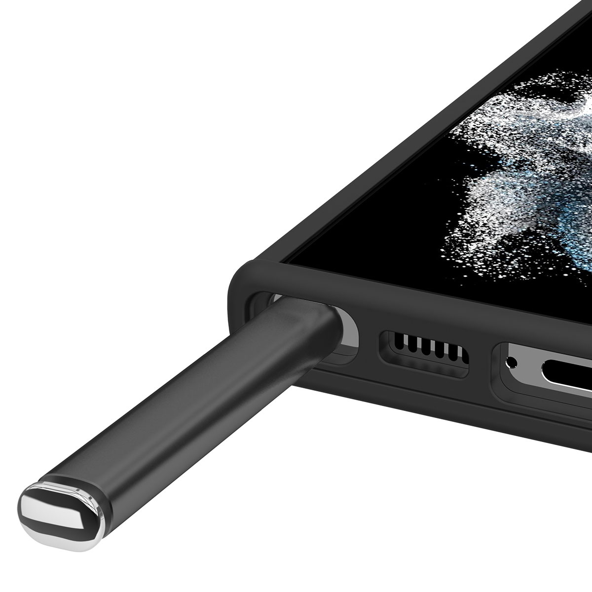 araree Galaxy S23 Ultra 対応 カードスロット付き Air Slot ブラック [SAMSUNGの公式認証]