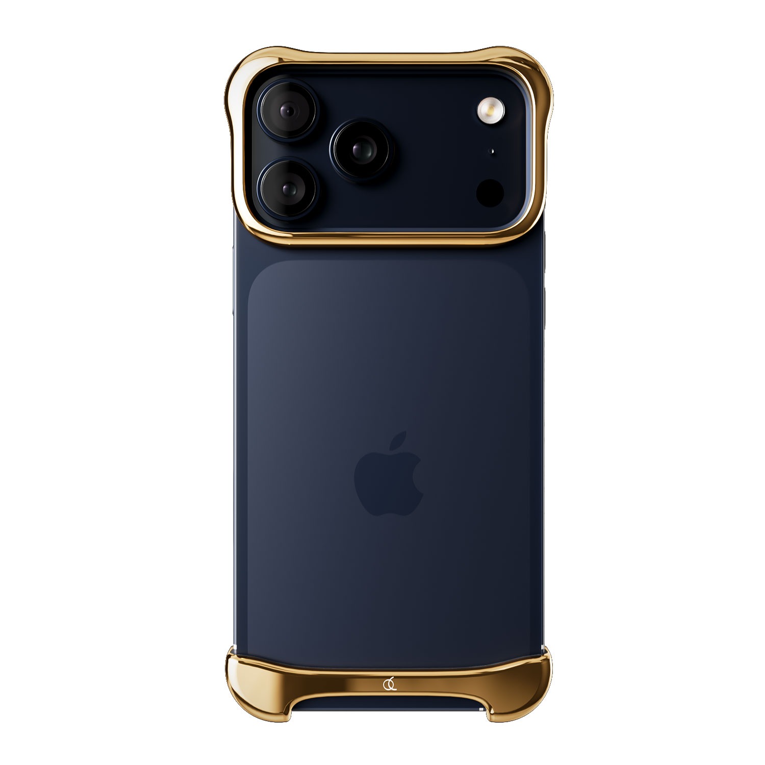 [ iPhone 17 Pro / 17 Pro Max 用] アルミ・ミラーゴールド バンパー ケース | アークパルス