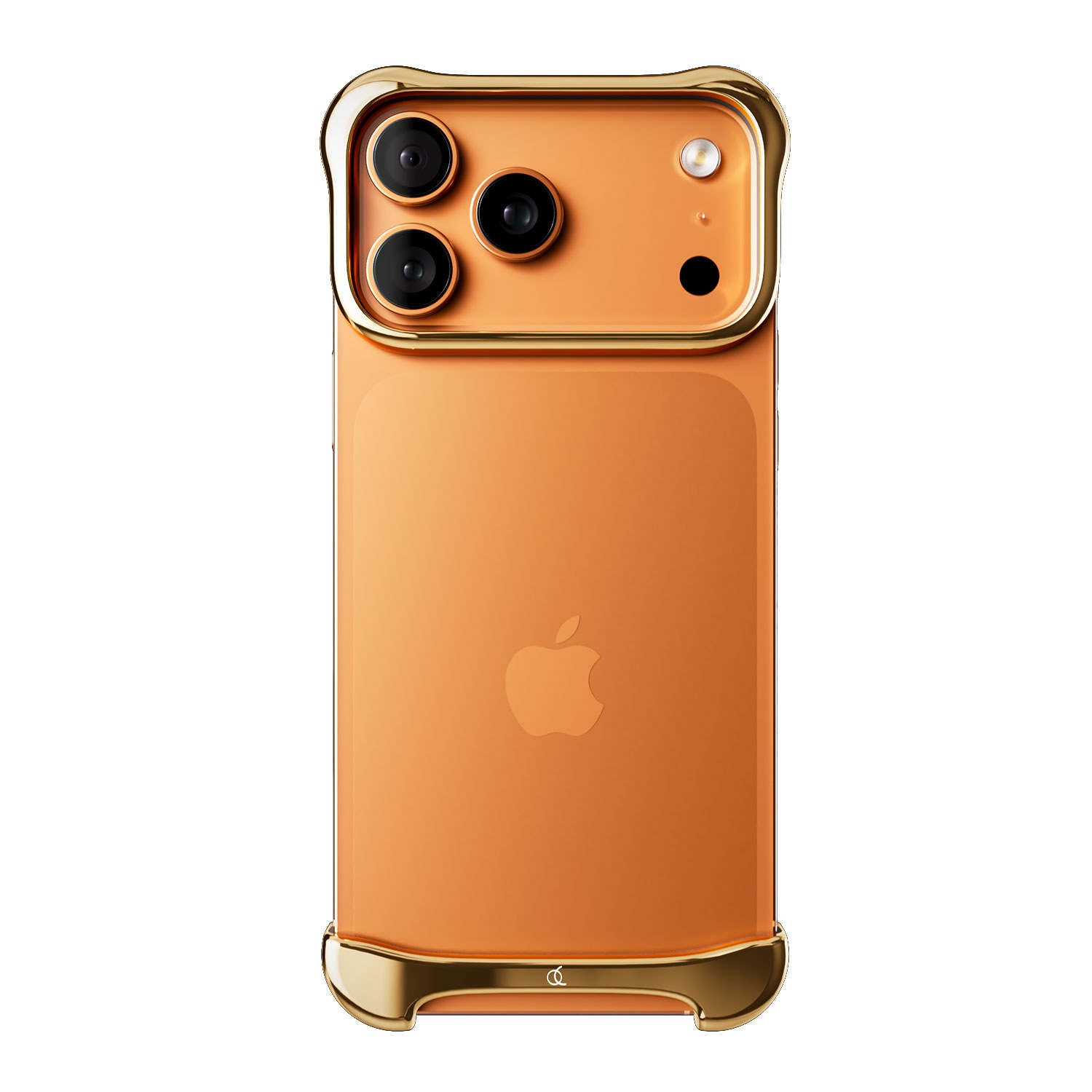 [ iPhone 17 Pro / 17 Pro Max 用] アルミ・ミラーゴールド バンパー ケース | アークパルス