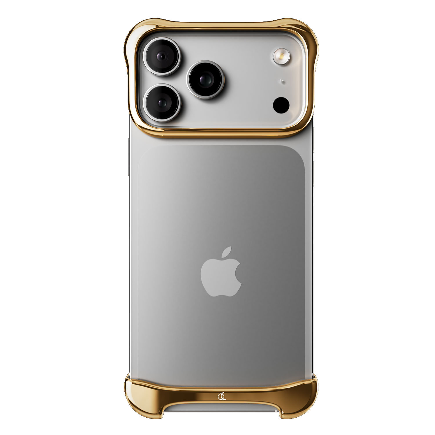 [ iPhone 17 Pro / 17 Pro Max 用] アルミ・ミラーゴールド バンパー ケース | アークパルス