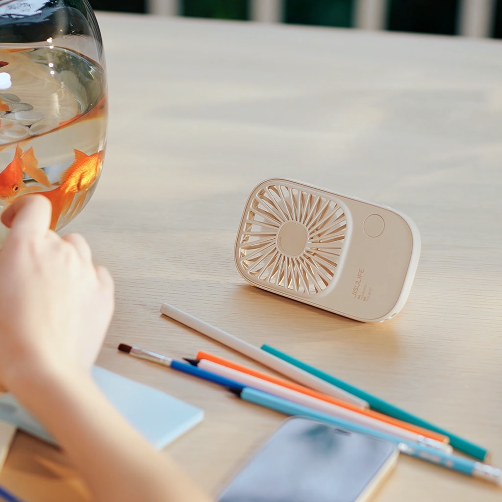 SuperThin ハンディファン Life2 [超薄型 折りたたみスタンド ロングストラップ付き]