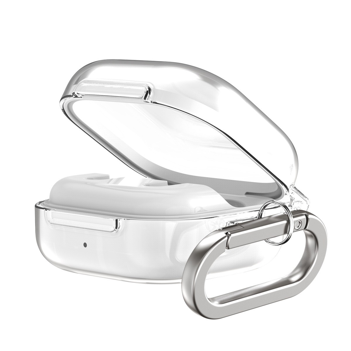 【Samsung公式認証】Galaxy Buds4 / Buds4 Pro 透明ケース カラビナ付き Nu:kin ハードクリアケース