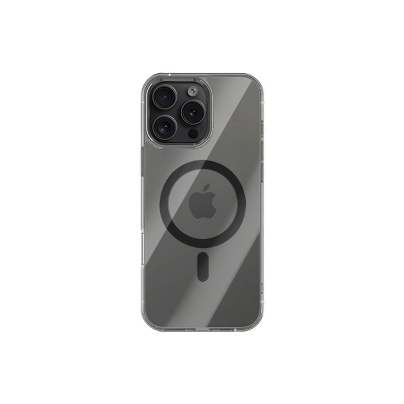 [ iPhone 17 用] MagSafe対応 METAL CASE バンパー風 アルミニウム TPU 二重構造 透明 背面カバー for iPhone 16 / iPhone 16 Pro