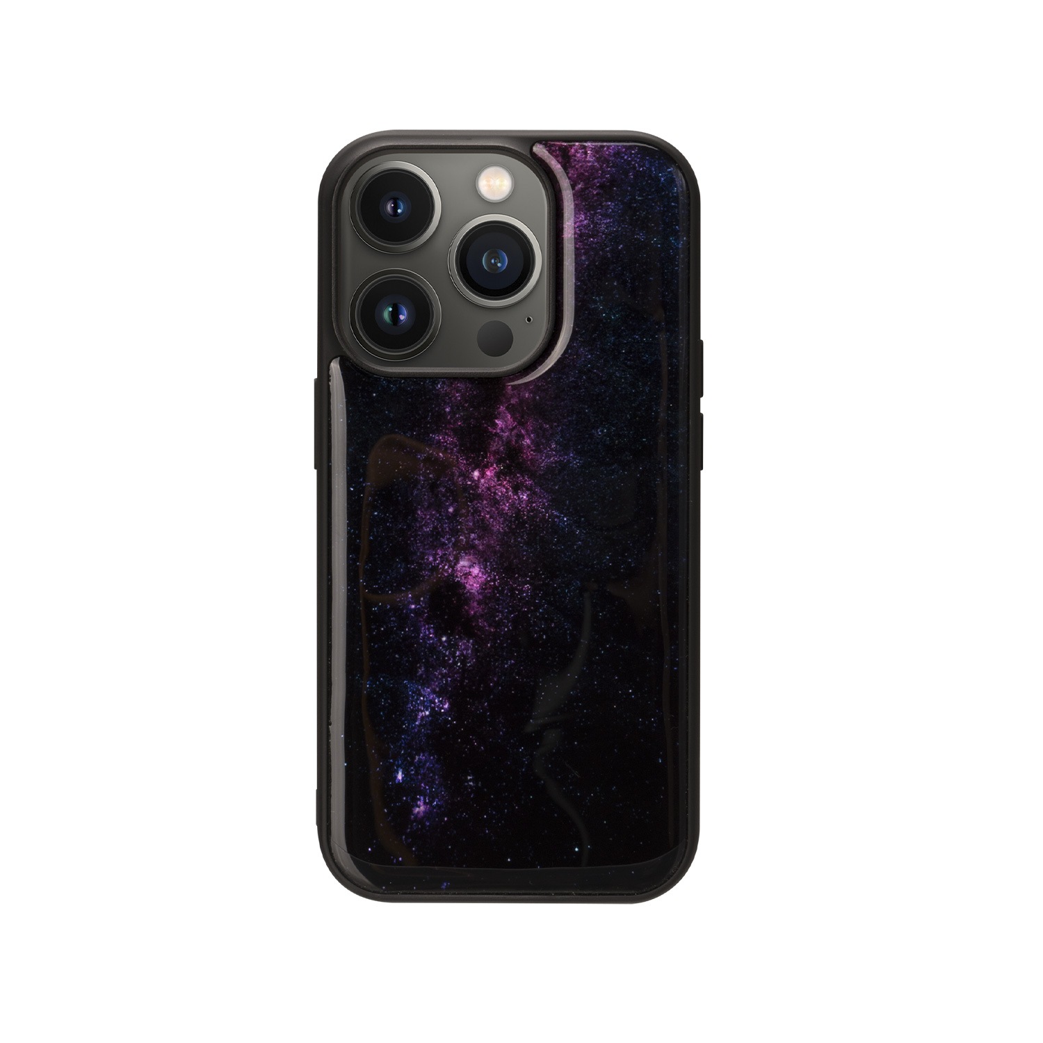 ikins 天然貝ケース [ iPhone 14 / 14 Pro ] Milky way パール