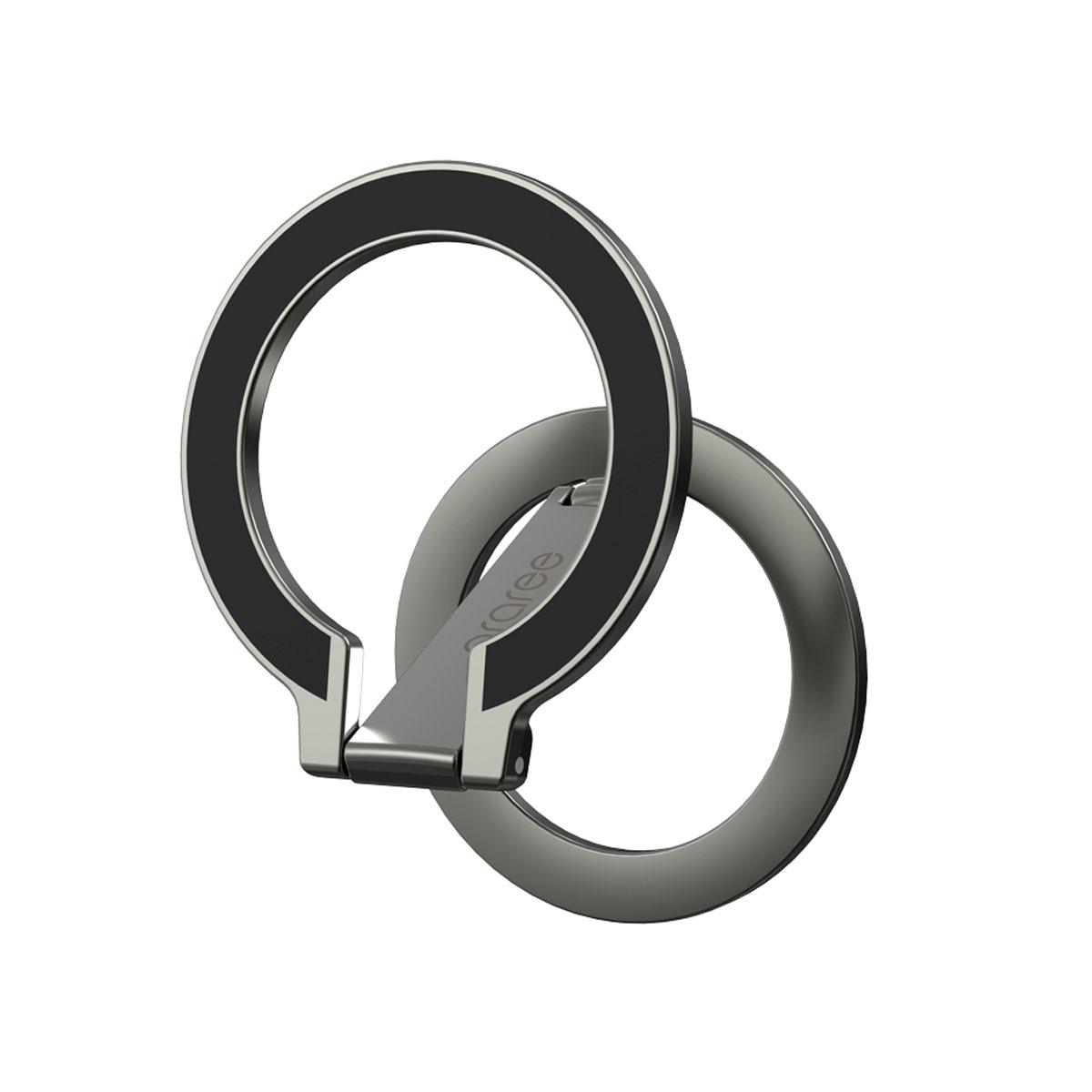 A-RING DUAL ガンメタル [MagSafe対応 スマホリング スタンド] for iPhoneシリーズ グリップｘスタンドｘマウント