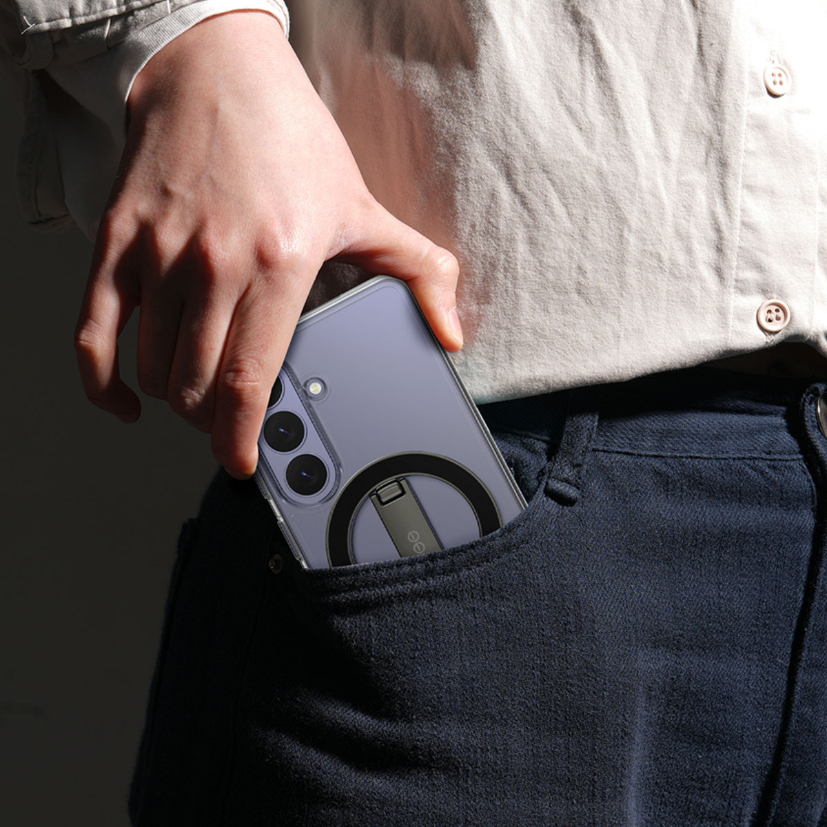 A-RING DUAL ガンメタル [MagSafe対応 スマホリング スタンド] for iPhoneシリーズ グリップｘスタンドｘマウント