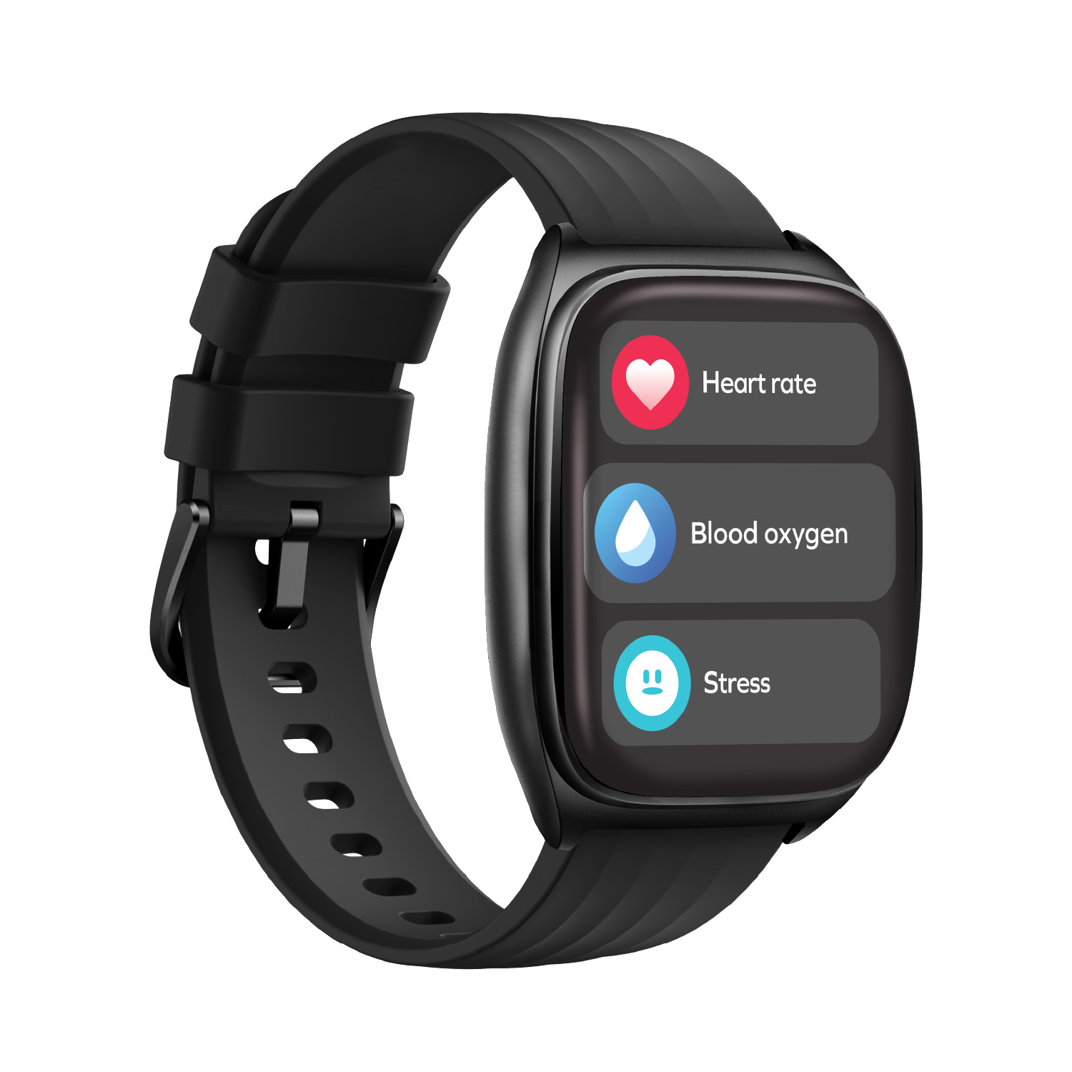 スマートウォッチ 1-Wear Curvex [AIインサイト搭載 IP68防水 24時間ヘルスモニタリング] ブラック チタニウム ＜予約受付中＞