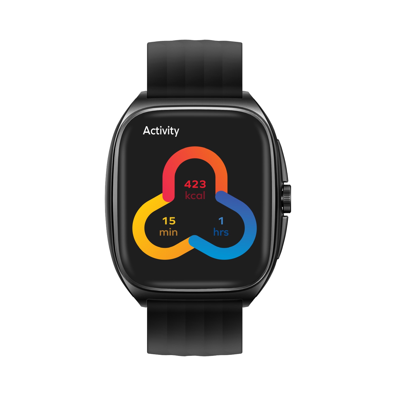 スマートウォッチ 1-Wear Curvex [AIインサイト搭載 IP68防水 24時間ヘルスモニタリング] ブラック チタニウム ＜予約受付中＞