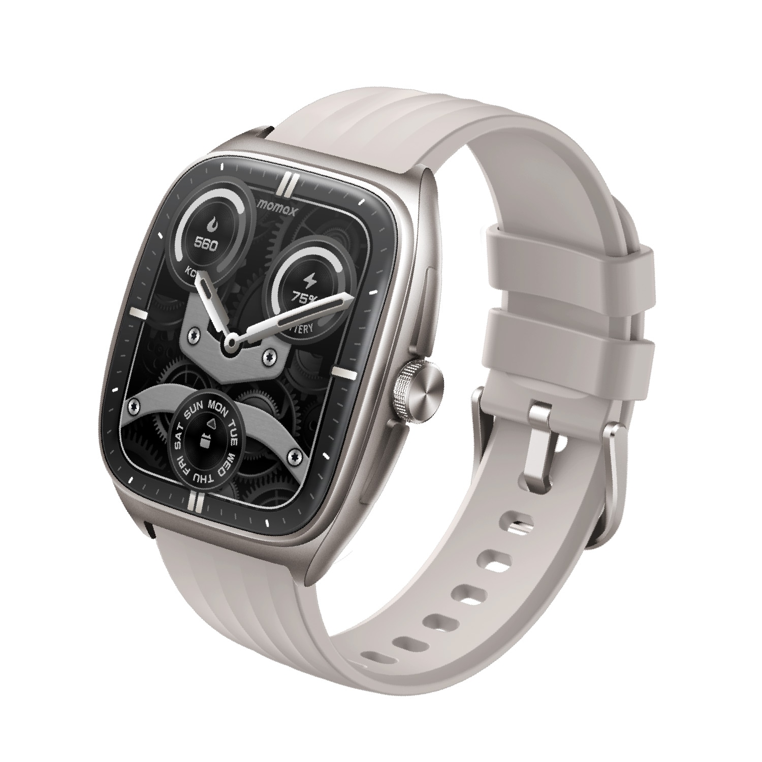 スマートウォッチ 1-Wear Curvex [AIインサイト搭載 IP68防水 24時間ヘルスモニタリング] ブラック チタニウム ＜予約受付中＞