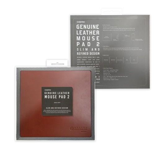 マウスパッド 本革 BEFiNE Genuine Leather Mouse Pad 2（ビファイン ジェニュインレザーマウスパッド）レザーパッド 牛革 