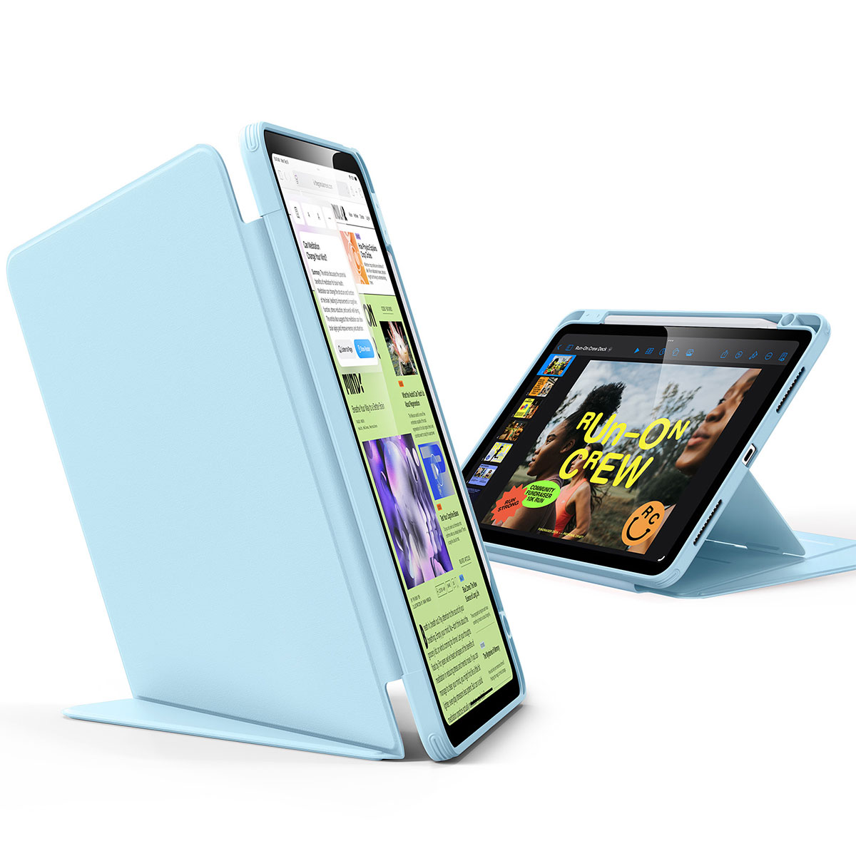 Flip ペンホルダー付きハイブリッドケース for iPad Air（M3/M2/第5世代/第4世代）