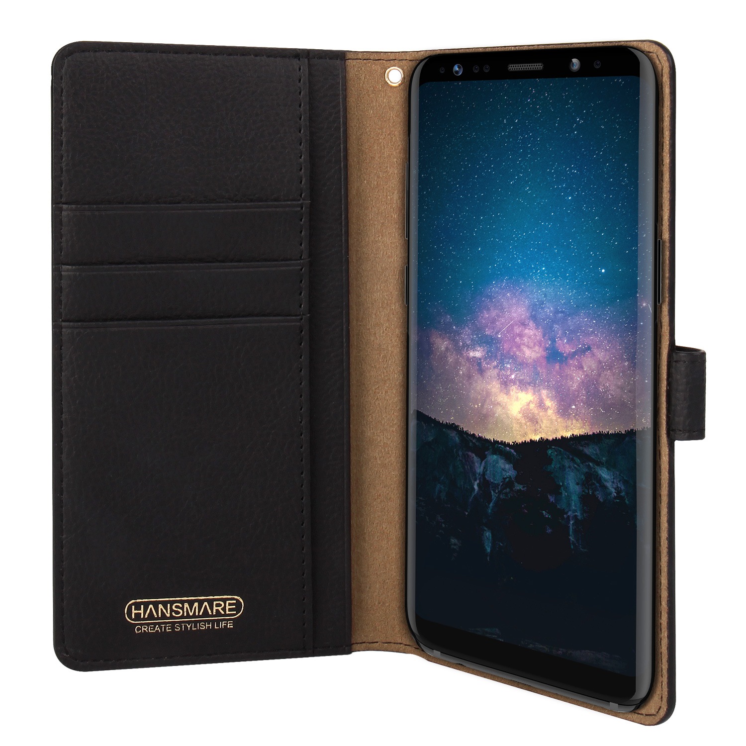 スマホケース 手帳型 マルチケース HANSMARE CALF Diary ハンスマレ カーフダイアリー スライド式