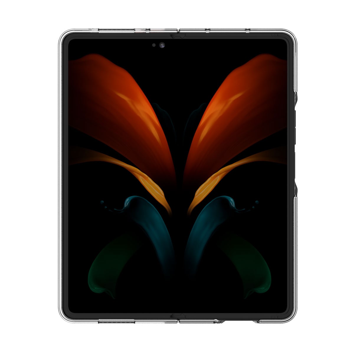 araree 【 Galaxy Z Fold3 5G ケース 】 NUKIN クリア ギャラクシー ゼットフォールド 保護 カバー SCG11 SC-55B 密着痕防止 背面カバー型