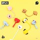 BT21 マグネット式ケーブルラップス 磁気ケーブルクリップ ケーブルホルダー【公式ライセンス品】 
