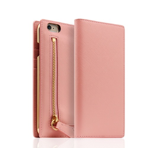 【iPhone 6s / 6 ケース】SLG Design Saffiano Zipper Case （サフィアーノジッパーケース）【手帳型 / 本革】