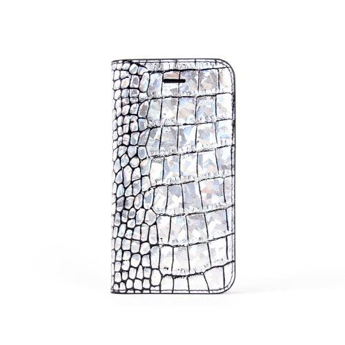 GAZE（ゲイズ） iPhone SE ケース 手帳型 GAZE Hologram Croco
