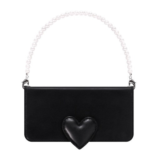 iPhone SE (第3世代) ケース カバー 【手帳型 本革】abbi Heart Diary [iPhone SE3/SE2/8/7]