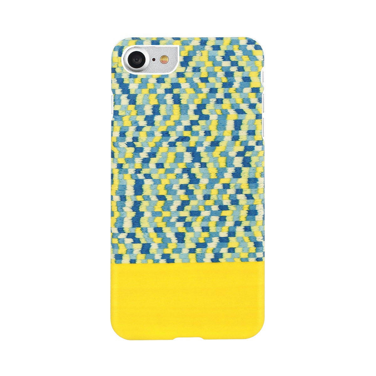 iPhone SE (第3世代) ケース カバー Man&Wood 天然木ケース Yellow Submarine [iPhone SE3/SE2/8/7]