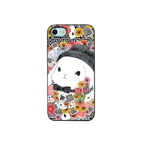 iPhone SE 第2世代 se2 ケース iPhone 8/7ケース Dparks ブラックケース ファンタジーラビット（ディーパークス）アイフォン カバー