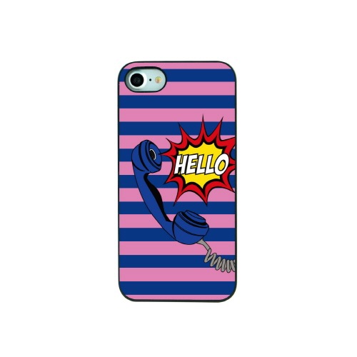 iPhone SE 第2世代 se2 ケース iPhone 8/7ケース Dparks ブラックケース Hello（ディーパークス）アイフォン カバー
