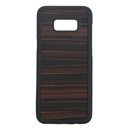 Galaxy S8＋ ケース 天然木 Man&Wood Ebony（マンアンドウッド エボニー）ギャラクシー エス エイト プラス カバー 木製 SC-03J SCV35