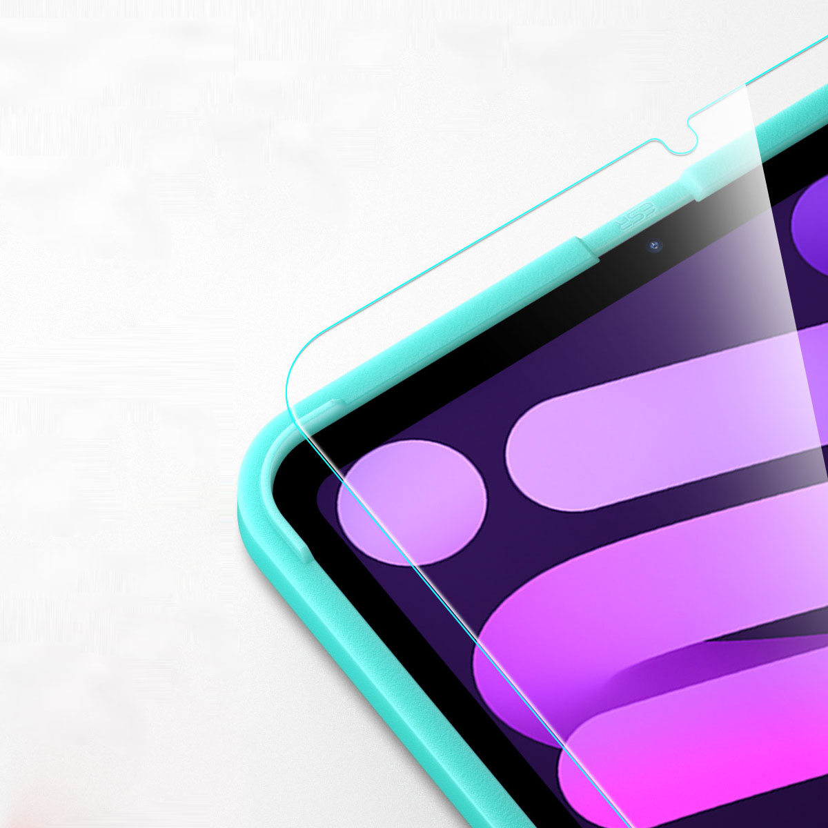 iPad mini（A17 Pro/第6世代）9H 強化ガラスフィルム（2枚入り）[貼り付けガイド付き 指紋防止]