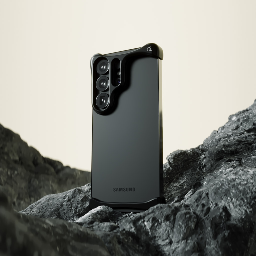 [ Galaxy S26 Ultra 用 ] アルミ・マットブラック バンパー ケース | アークパルス ＜予約受付中＞