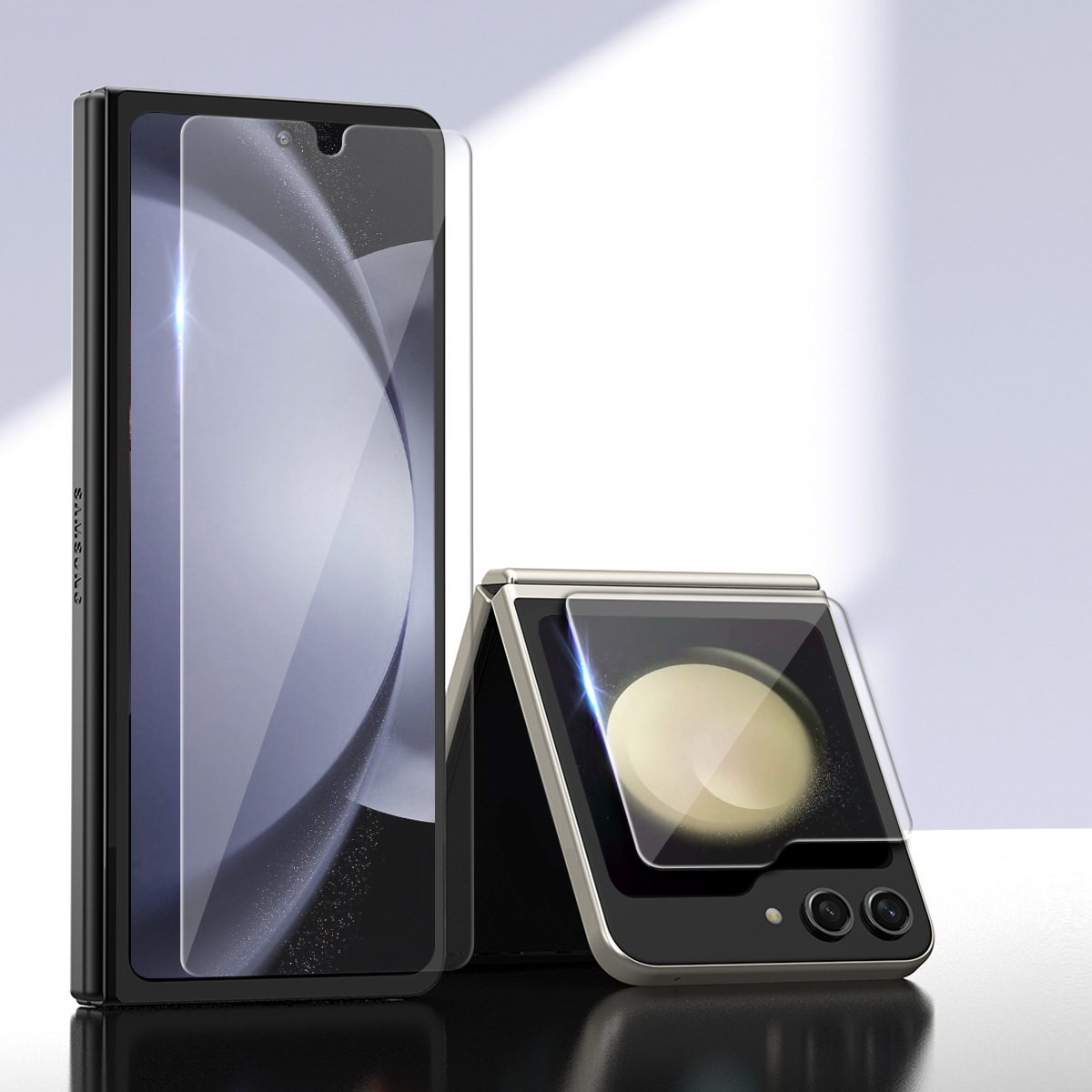 araree CORE フロントディスプレイ用 強化ガラスフィルム（2枚入り）for Galaxy Z Fold5