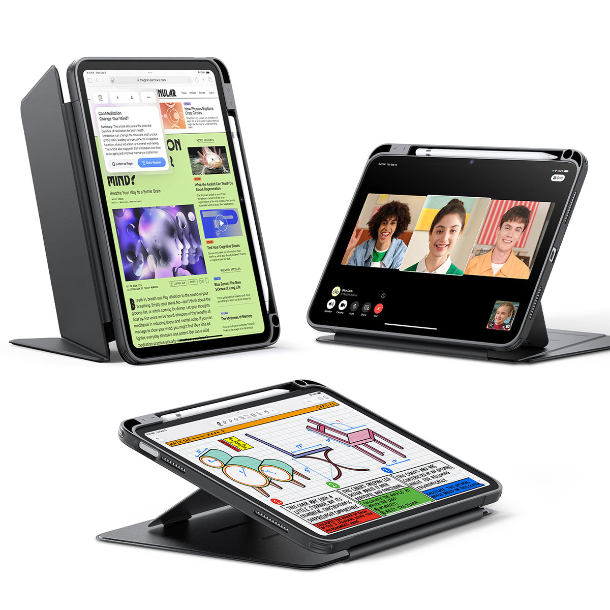 Flip ペンホルダー付きハイブリッドケース for iPad（A16/第10世代）