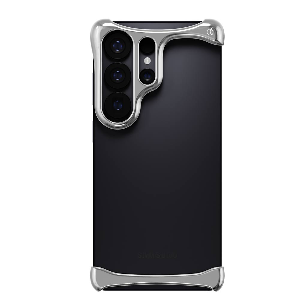 Arc Pulse [ Galaxy S26 Ultra 用 ] アルミ・ミラーシルバー バンパー