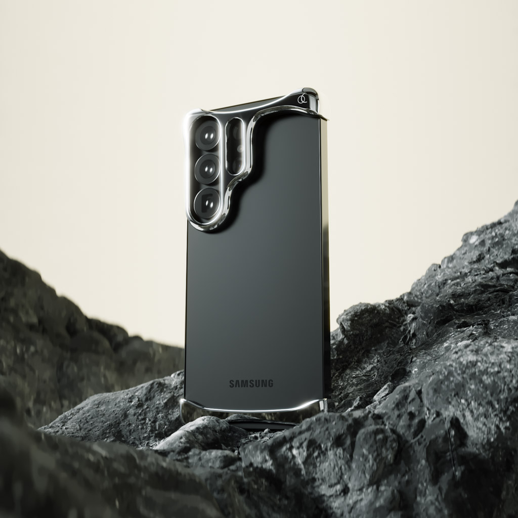 [ Galaxy S26 Ultra 用 ] アルミ・ミラーシルバー バンパー ケース | アークパルス ＜予約受付中＞