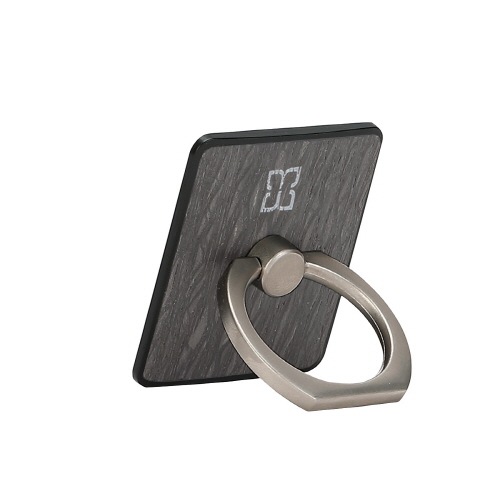 スマホリング Man&Wood 天然木 スマートリング2（マンアンドウッド）落下防止 ホルダースタンド 指輪型 バンカーリング ほのかに香る アロマ付き