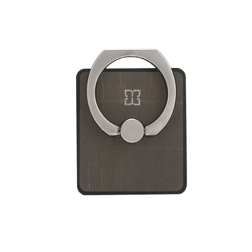 スマホリング Man&Wood 天然木 スマートリング2（マンアンドウッド）落下防止 ホルダースタンド 指輪型 バンカーリング ほのかに香る アロマ付き