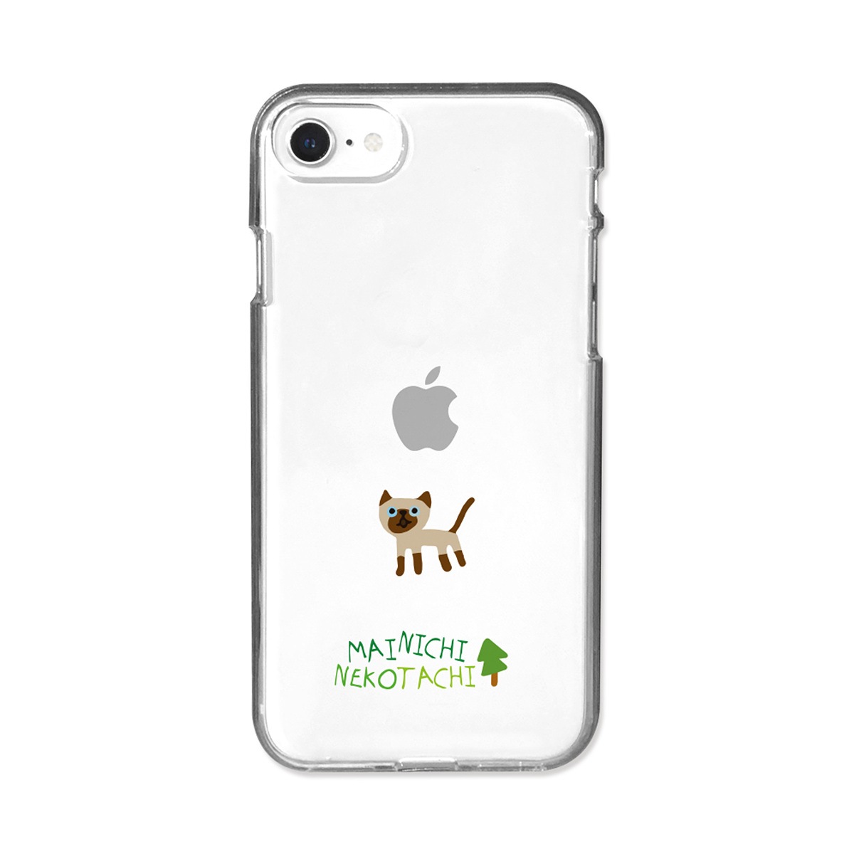 iPhone SE (第3世代) ケース カバー AKAN ソフトクリアケース MAINICHI NEKOTACHI  [iPhone SE3/SE2/8/7]