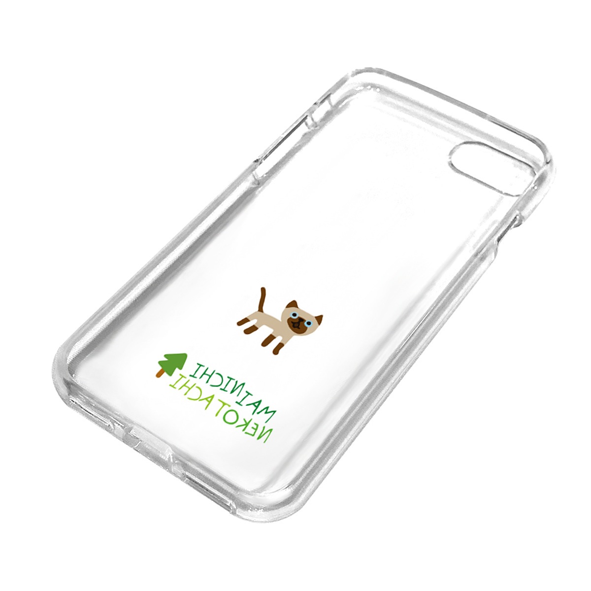 iPhone SE (第3世代) ケース カバー AKAN ソフトクリアケース MAINICHI NEKOTACHI  [iPhone SE3/SE2/8/7]