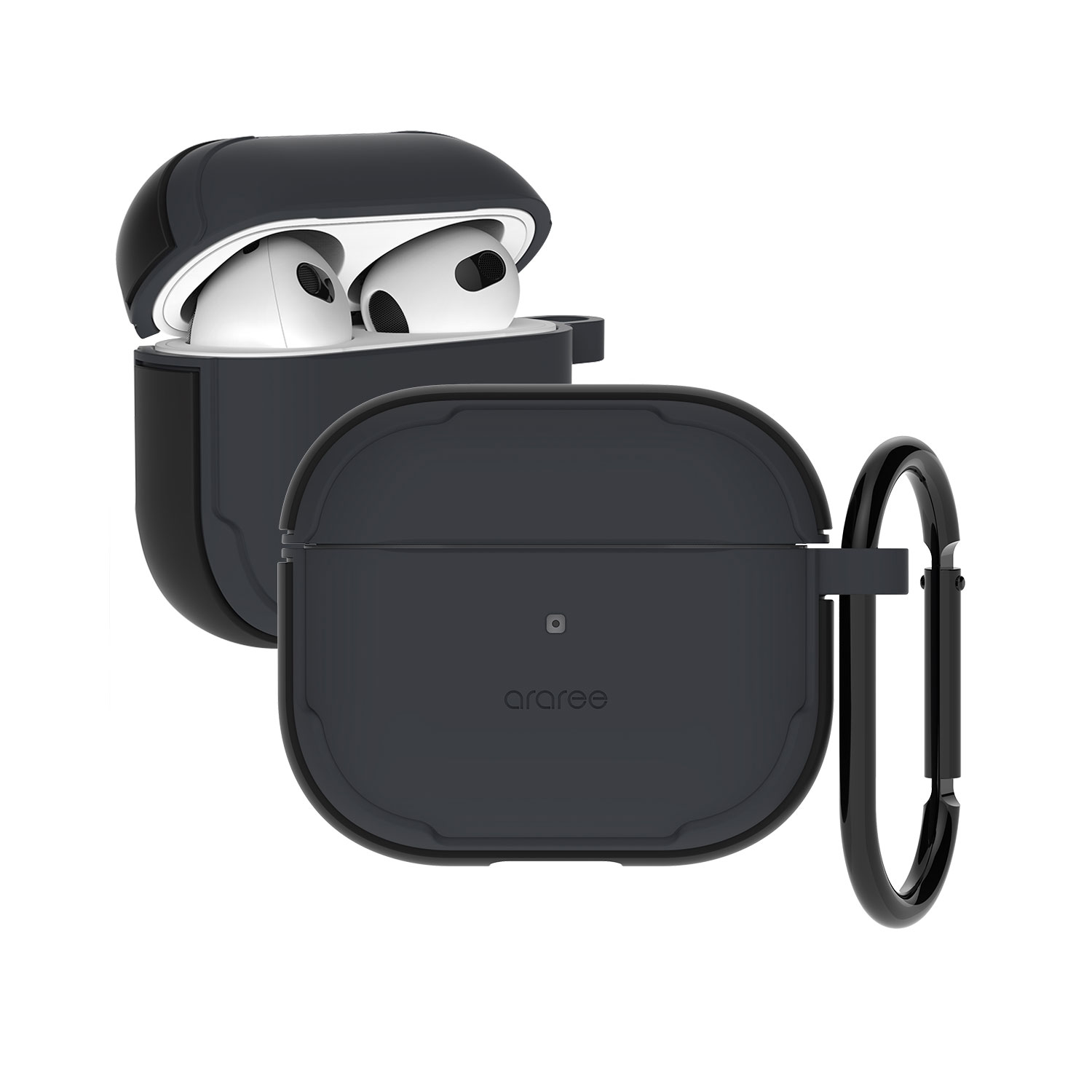 araree ハイブリッドケース for AirPods（第3世代） DUPLE [カラビナ付き]