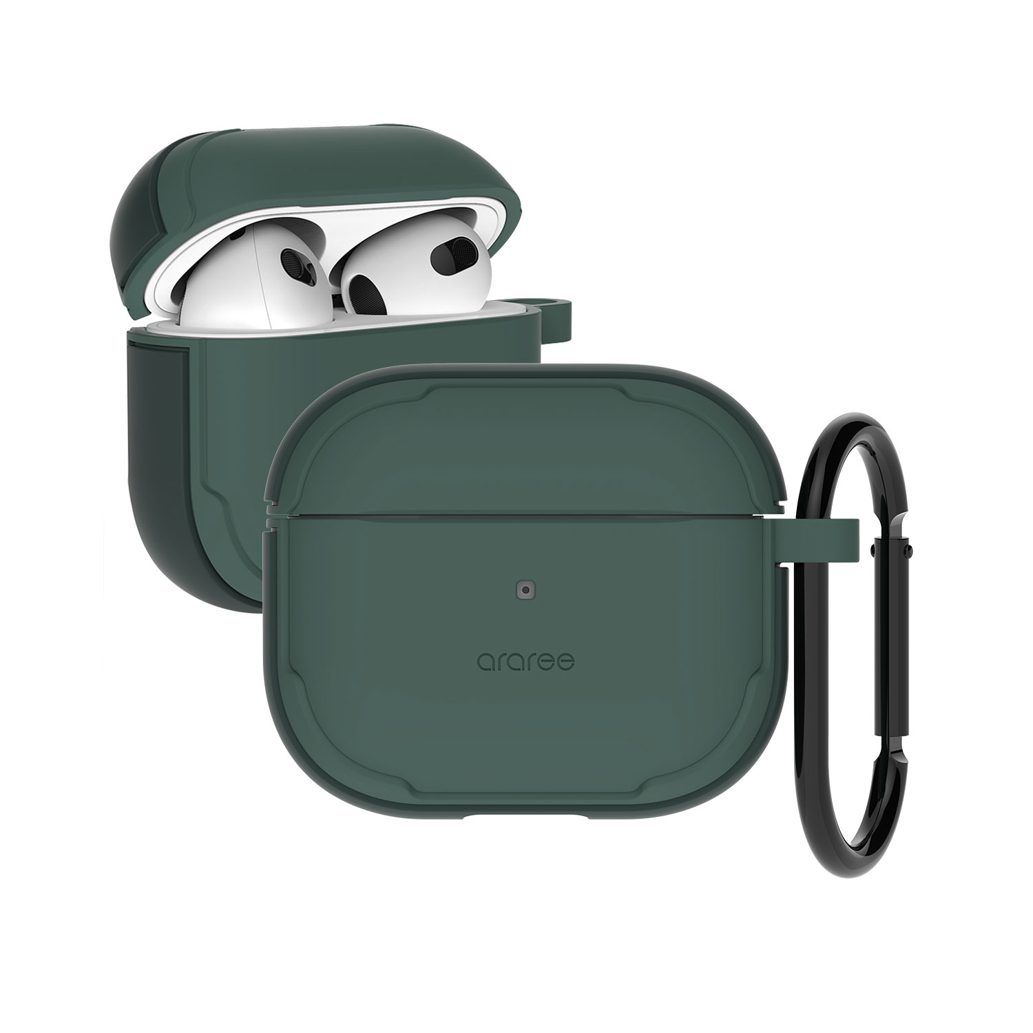 araree ハイブリッドケース for AirPods（第3世代） DUPLE [カラビナ付き]