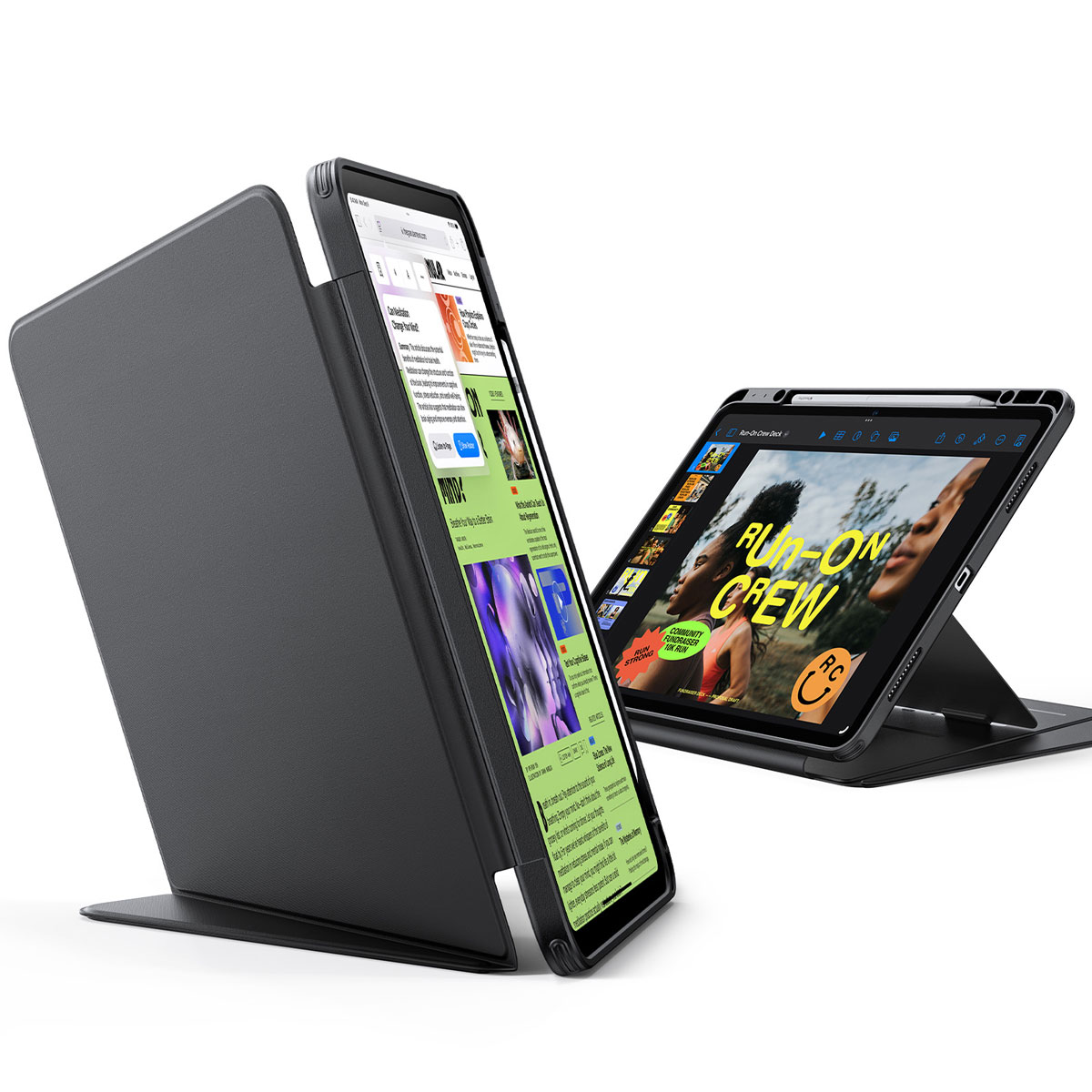 Flip ペンホルダー付き ハイブリッドケース for iPad Pro 13インチ / Air 13インチ