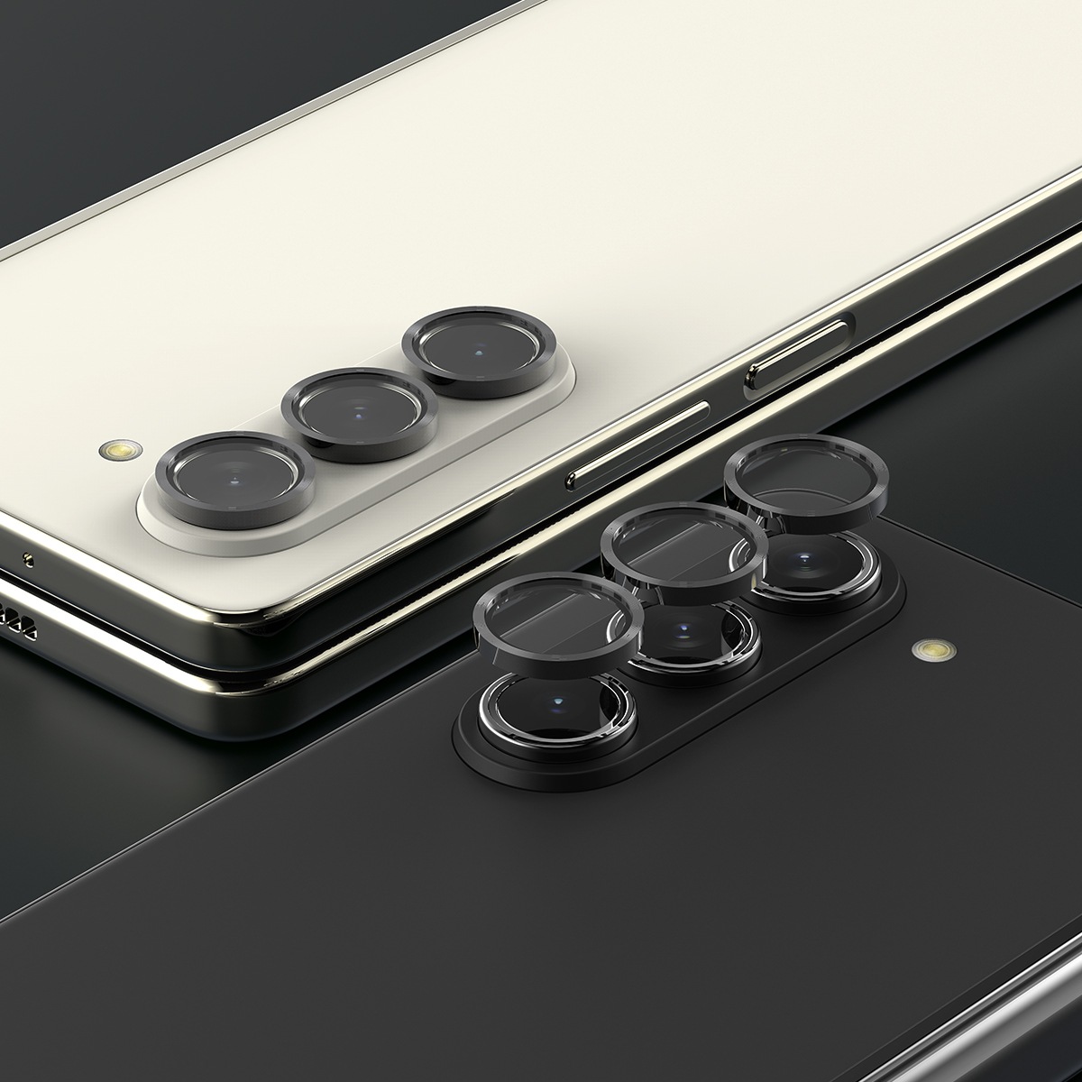 Galaxy Z Fold5 カメラレンズ保護フィルム CORE MR カメラ専用 強化ガラスフィルム メタルリング